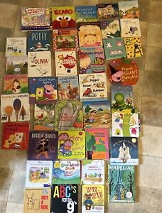 Lot of 40 Children BOARD Hardcover BABY TODDLER DAYCARE PRESCHOOL Kid BOOKS MIX
