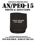 US MILITARY GENERAL PURPOSE POUCH BAG BLACK ANPEQ15 IR AIMING DEVICE ALICE CLIPS