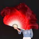 Classical Dance Fan Real Silk Bamboo Long Yangko Gradient Color Belly Dance Fan
