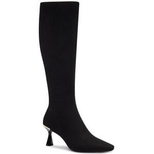 Alfani Womens Cecee Faux Suede Tall Almond Toe Knee-High Boots Shoes BHFO 4613