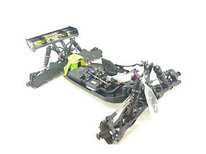 Team Losi Racing TLR 8ight-T 7.0 1/8 Nitro Buggy 4x4 Roller Slider Chassis Nice!