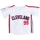 Baby's Ricky Vaughn #99 Baseball Jerseys Stitched Button Shirts White Toddler L