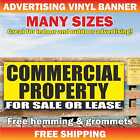COMMERCIAL PROPERTY FOR SALE OR LEASE Advertising Banner Vinyl Mesh Sign leasing