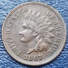 1867 Indian Head Cent 1c Better Grade XF #70830