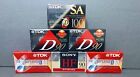 6 Sealed TDK SA100 Blank Cassette Tapes IEC II High Bias, Normal D90 & Sony HF90