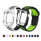 Silicone Sport Band Strap+Case for Apple Watch Series 78/6/5/4/3/2/1 42/38/40/44