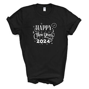 Happy New Year 2024  T-shirt Black