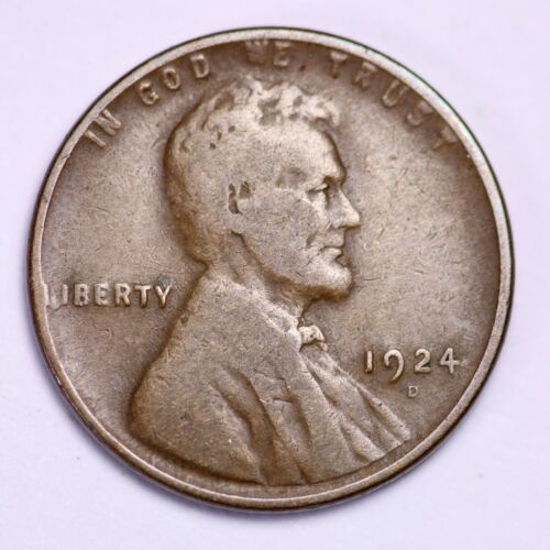 1924-D Lincoln Wheat Cent Penny LOWEST PRICES ON THE BAY!  FREE SHIPPING!