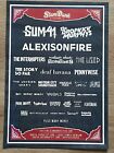 Slam Dunk Festival 2022 concert poster Sum 41 Alexisonfire, Pennywise, The Used