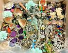 Unsorted Jewelry Vintage Modern Huge Lot Junk Craft Box FULL 3 POUNDS Piece Part
