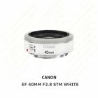 CANON EF 40mm f/2.8 STM Pancake Lens (BULK PACKAGE) - White Color