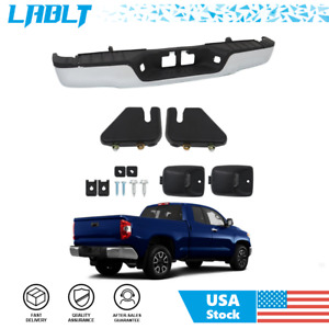 LABLT Rear Bumper Assembly Chrome Steel W/ Hardware For 2007-2013 Toyota Tundra