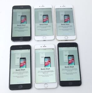 Lot of 6 Apple iPhone 6 A1586 Cosmetically Good Phones For Parts / Repair