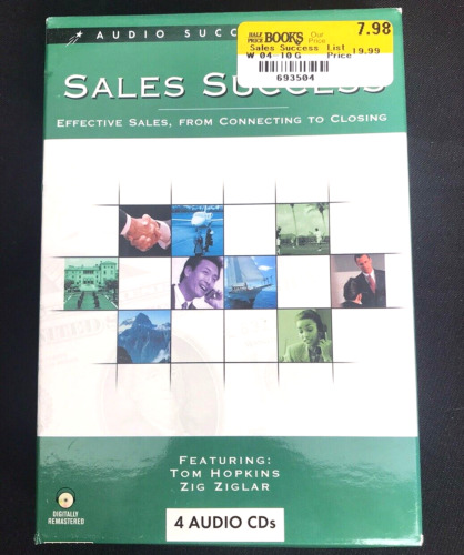 Sales Success Motivational Sales Training 4 AUDIO CDs From Connecting to Closing