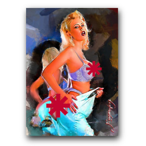 Jenna Jameson #13 Art Card Limited 8/50 Edward Vela Signed (Censored)