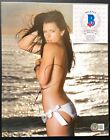 DANICA PATRICK SIGNED 8X10 PHOTO SEXY SWIMSUIT INDY 500 INDIANAPOLIS NASCAR BAS