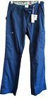 Koi by Kathy Peterson 701 Lindsey Scrub Cargo Pants Navy Blue Size Medium Tall