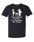 She’s Eating for 2 I’m Drinking for 3 Men’s Funny Shirt Father’s Day Maternity