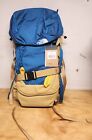 The North Face Banff Blue Youth Terra 55 L Hiking Camping Backpack New