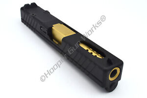 HGW Complete Upper for Glock 19 Black Combat RMR Slide Ported TiN Barrel Sights