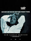 Sade Never As Good As The First Time Album Poster Trade Print Ad 1980s Original