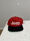 Vintage 90s Jeep Car Brand  Logo Embroidered Red Black Snapback Hat OSFA