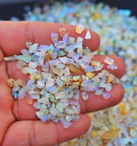 100 PCS Lot AAA Quality Natural Ethiopian White Opal Rough Loose Gemstone