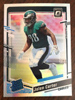 JALEN CARTER RC HOLO SILVER PRIZM RATED ROOKIE 2023 DONRUSS OPTIC NO. 281 EAGLES