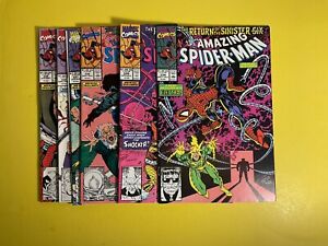 Amazing Spider-Man #334-#339 Return Of The Sinister Six Marvel 1990.