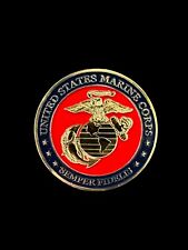 NEW US Marine Corps Challenge Coin ~ United States Marine Corps ~ In Case