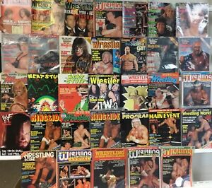 WWF/WWE Pro Wrestling Magazine Lot of 33