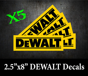 X5 DEWALT TOOL Decal STICKER US VINYL Toolbox VEHICLE Truck Window Wall Car  024