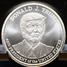 New ListingDonald J Trump 45th President- 1 Troy Ounce .999 Fine Silver Coin BU