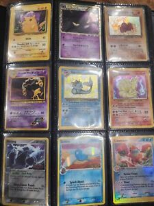 Pokemon TCG Binder Collection Lot - Vintage, Holos, Promos 16 Pages
