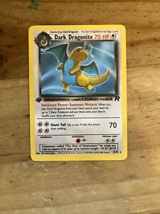 Dark Dragonite 1st Edition | 22/82 Team Rocket | Rare Pokemon Card