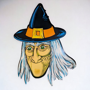 Beistle Halloween Witch Paper Diecut Cutout Vintage 1986 26