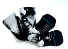 Sport Stance Men's Black/White Swirls Quarter Socks Size Large