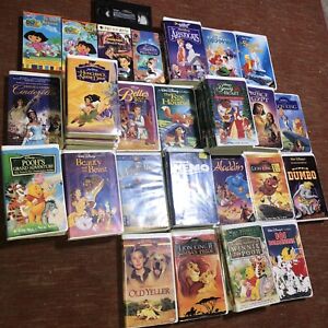 Lot of 38 Walt Disney Movies VHS Tapes Some Black Diamond Collection Mixed Lot