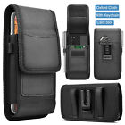 Vertical Cell Phone Belt Clip Holster Pouch Buckle Wallet Card Holder Case Cover