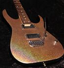 Custom Ibanez RG120 Gold Holographic Leather Project AS-IS 24 Frets Unique