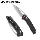 FLISSA Pocket Knife Folding EDC Knife 3-1/4 inch D2 Blade Axis Lock w/G10 Handle