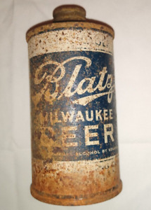 OLD 12oz BLATZ Low Profile Cone Top Beer Can Milwaukee (solid)