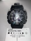 Casio G-Shock Men's Watch Black Resin with White Dials Analog-Digital GA100-1A1