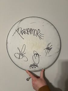 Paramore Autographed Drum Head