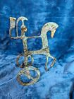 Vintage Bronze Goddess Athena Sculpture, Etruscan Style Horse and Chariot Metal