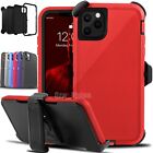 For iPhone 15 14 Plus 13 12 11 Pro Max Shockproof Protective Case + Belt Clip