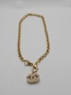Vintage Chanel Necklace Chanel Chain Gold Color Pearl Necklace Choker