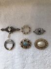 Lot Of 6 Vintage Brooches