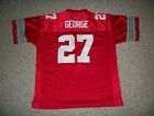 EDDIE GEORGE Unsigned Custom College Red Sewn New Football Jersey Size S-3XL