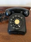 Vintage Stromberg Carlson Model 1543 Black Rotary Dial Desk Telephone